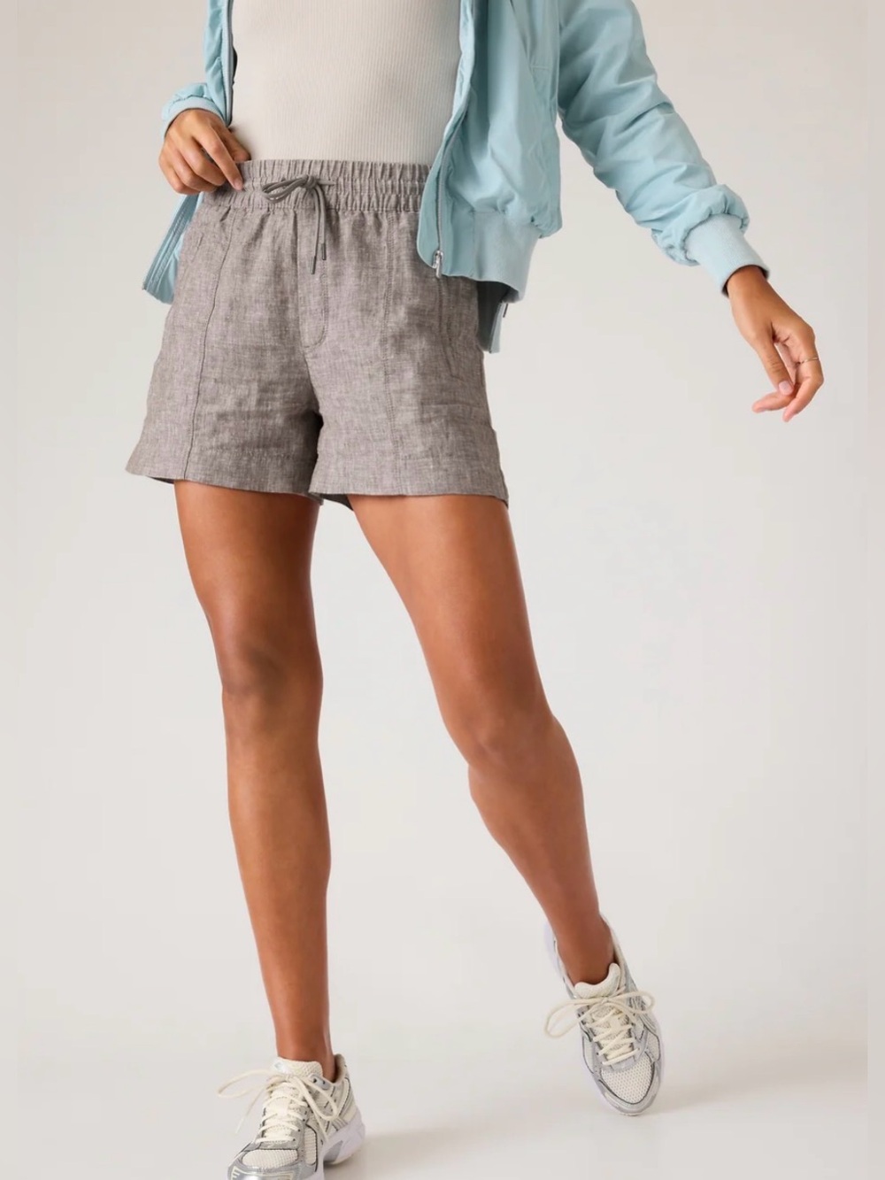 Athleta Retreat Linen Shorts in Pyrite, XXS, New, NWOT!